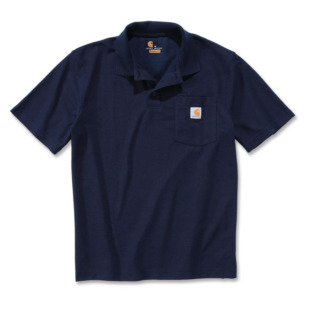 Polo workwear pocket tm gris carhartt s1k570hgym
