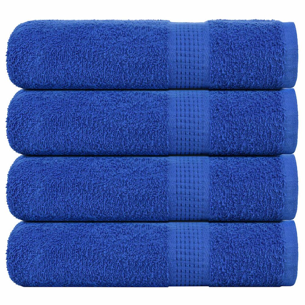Serviettes de bain frogn 4 pcs bleu 100x150 cm 360 g/m²