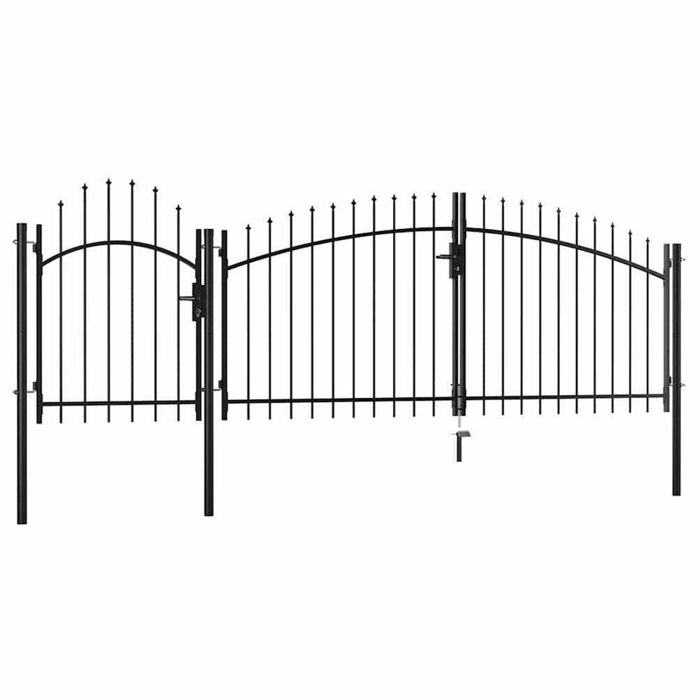 PORTAIL DE JARDIN ACIER 2.25 X-(864115)