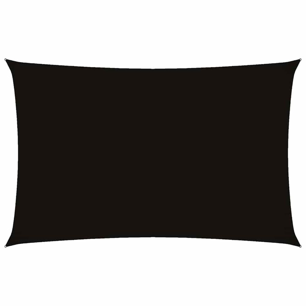Voile de parasol tissu oxford rectangulaire 2,5x5 m noir