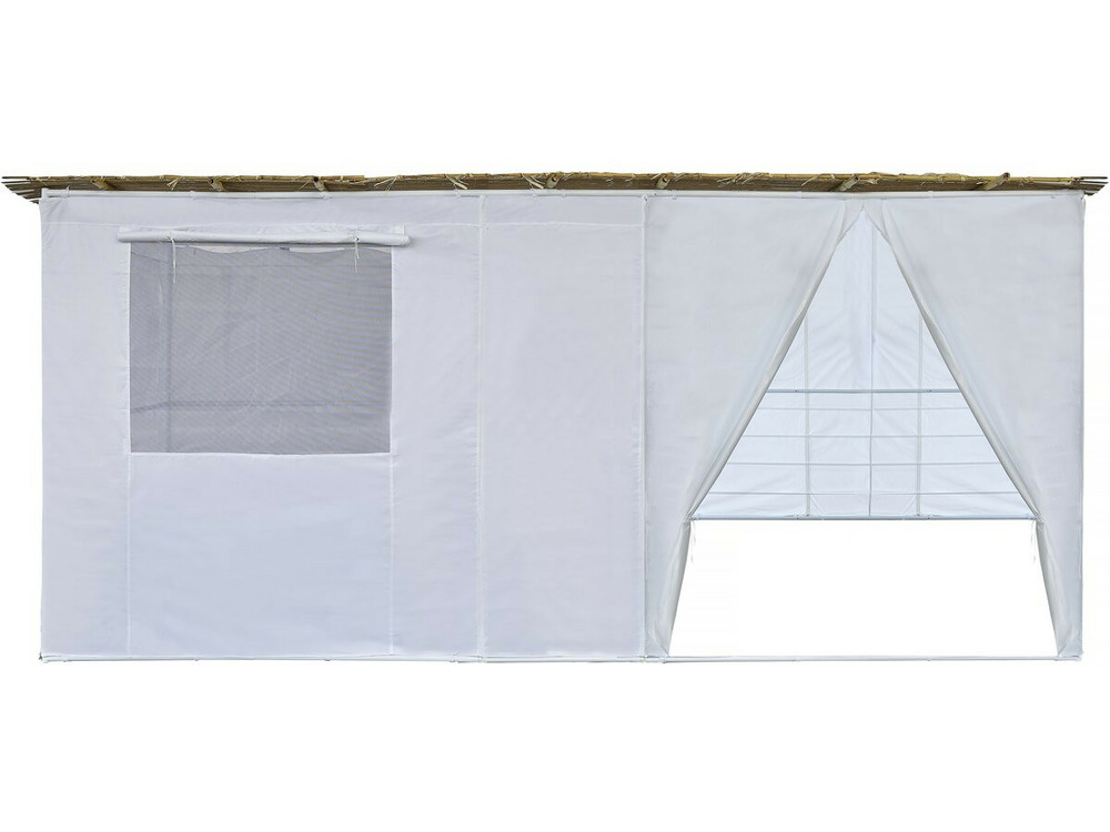 Souccah en kit nina ajustable 4 x 2 avec 2 rouleaux de bambou et 4 tasseaux de bois