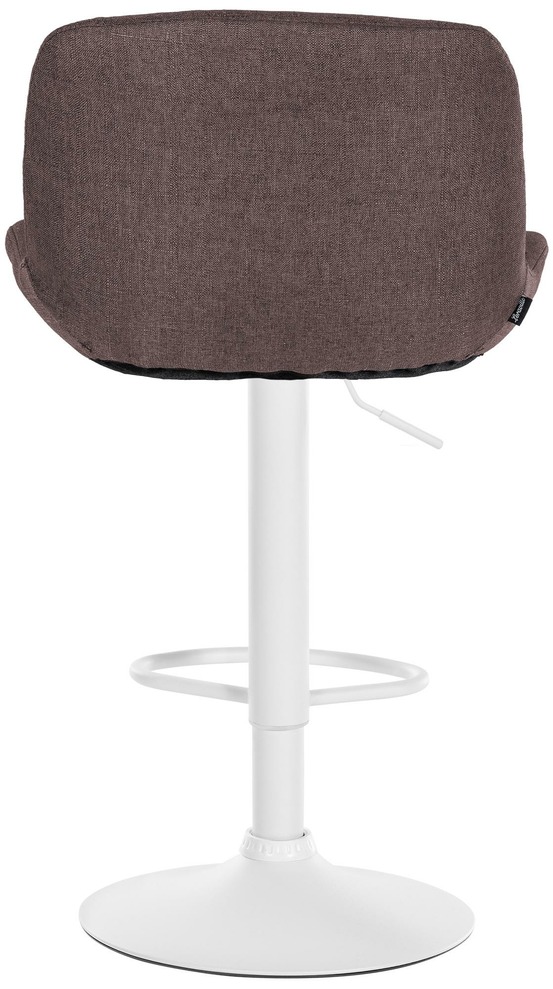 Lot de 2 tabourets de bar solon tissu blanc