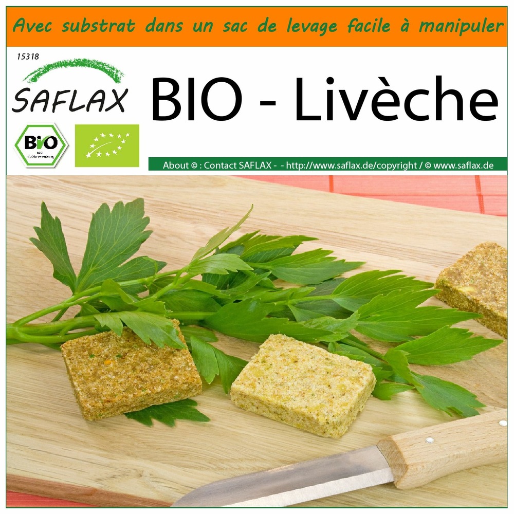 Garden in the bag - bio - livèche - 100 graines - levisticum officinale