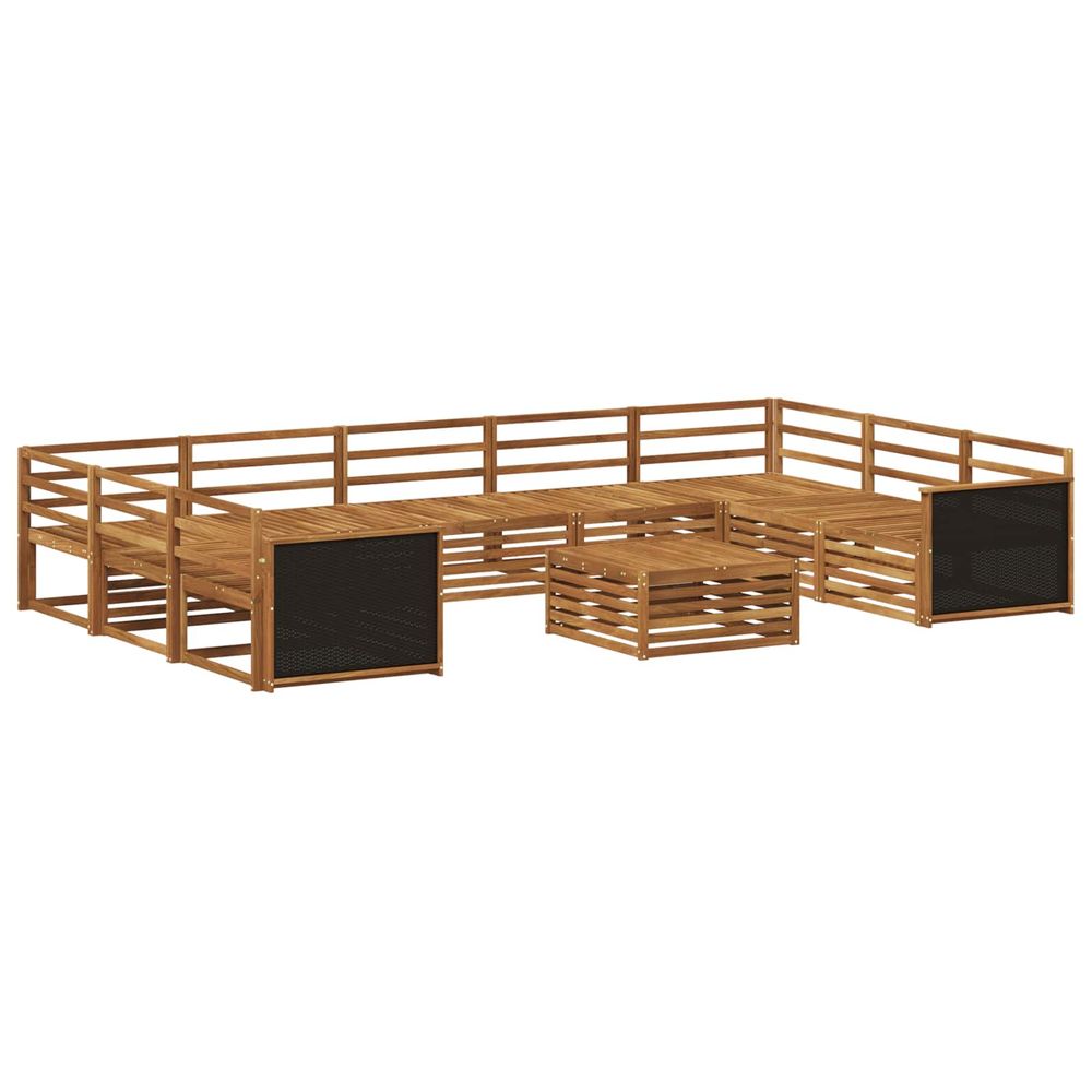 Ensemble de canapés d'extérieur 10 pc naturel