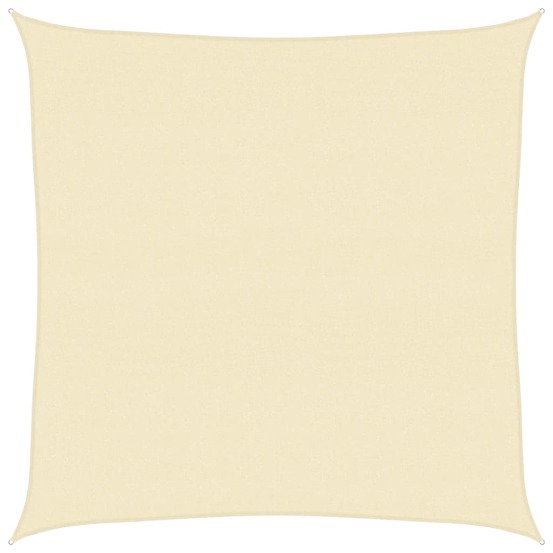 Voile d'ombrage 160 g/m² crème 4x4 m pehd