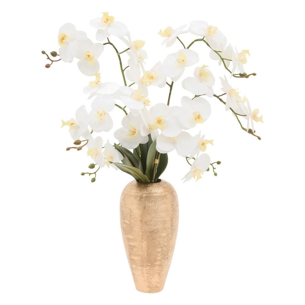 Orchidée artificielle naoko h.75cm doré