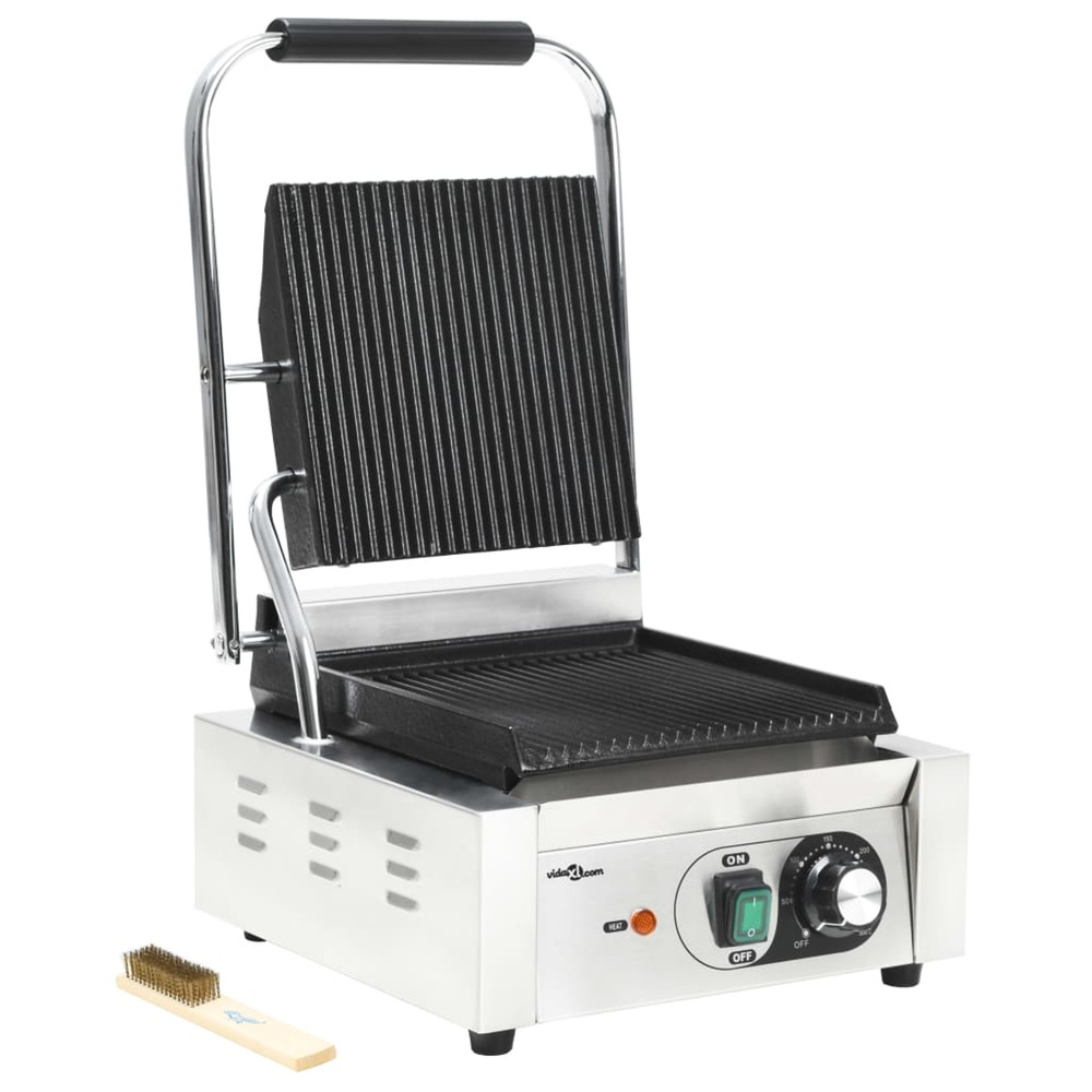 GRILL POUR PANINI RAINURE ACIE-(865656)