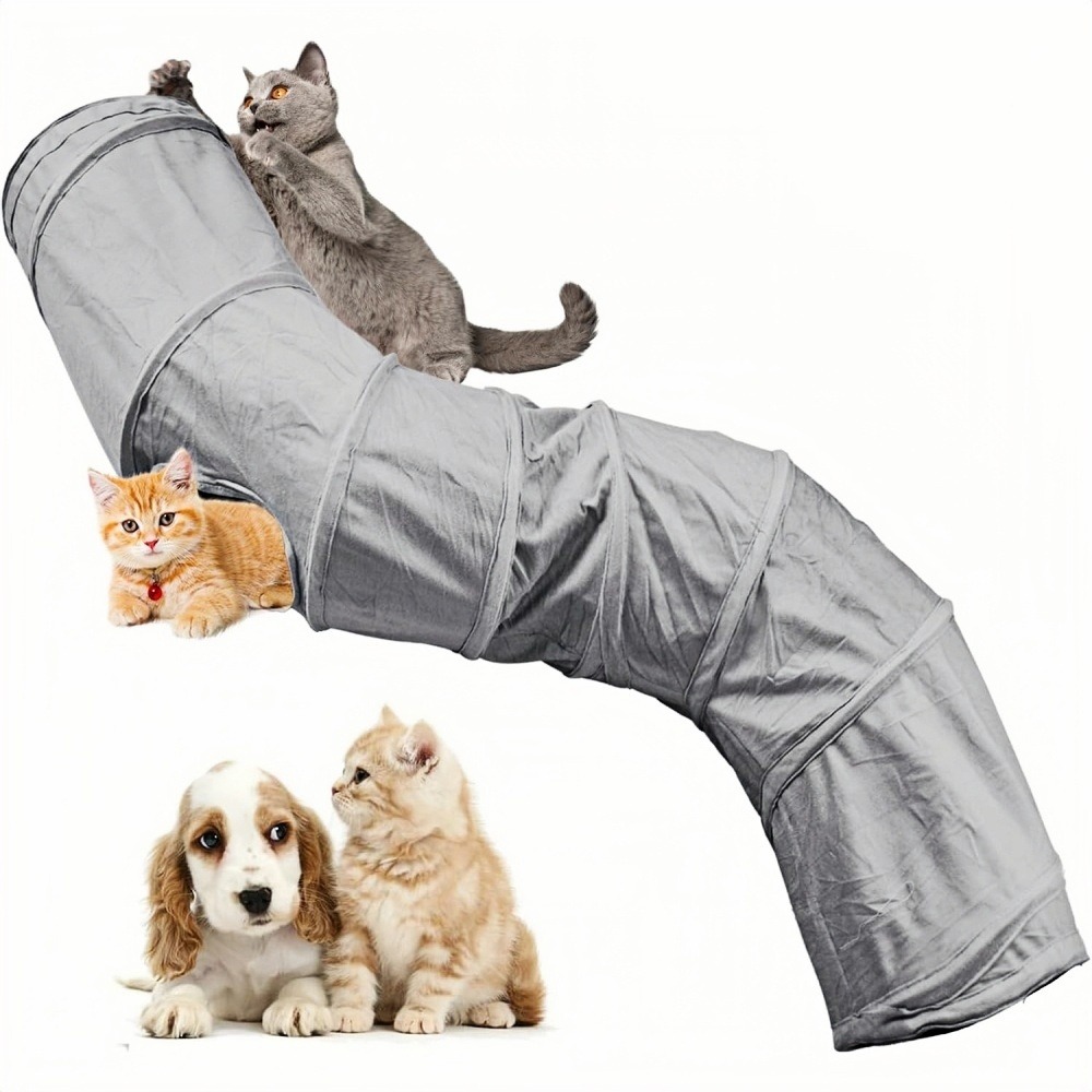 Jouet tunnel pour chat - jeu interactif