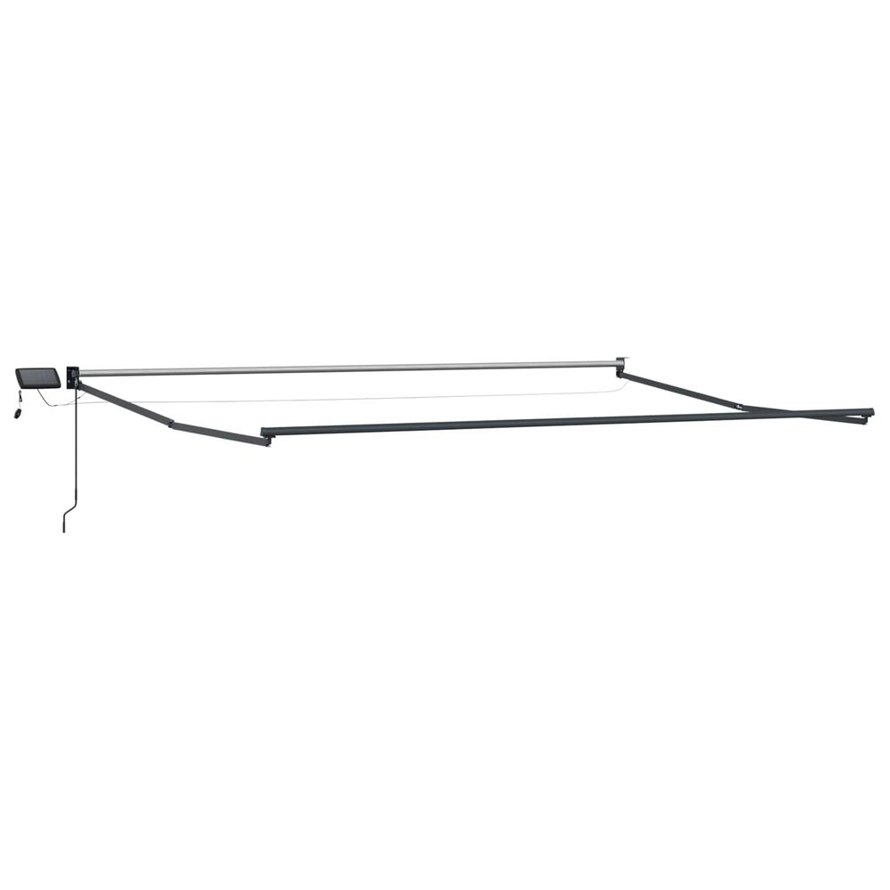 Cadre de store rétractable électrique anthracite 5 x 3 m