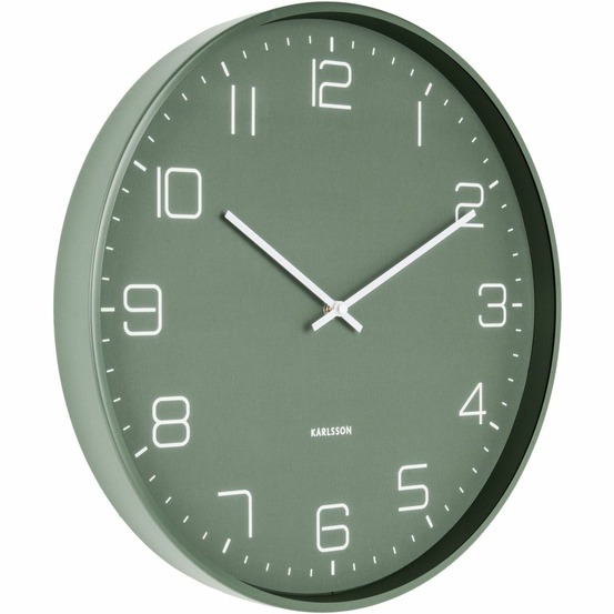Horloge en métal mat lofty