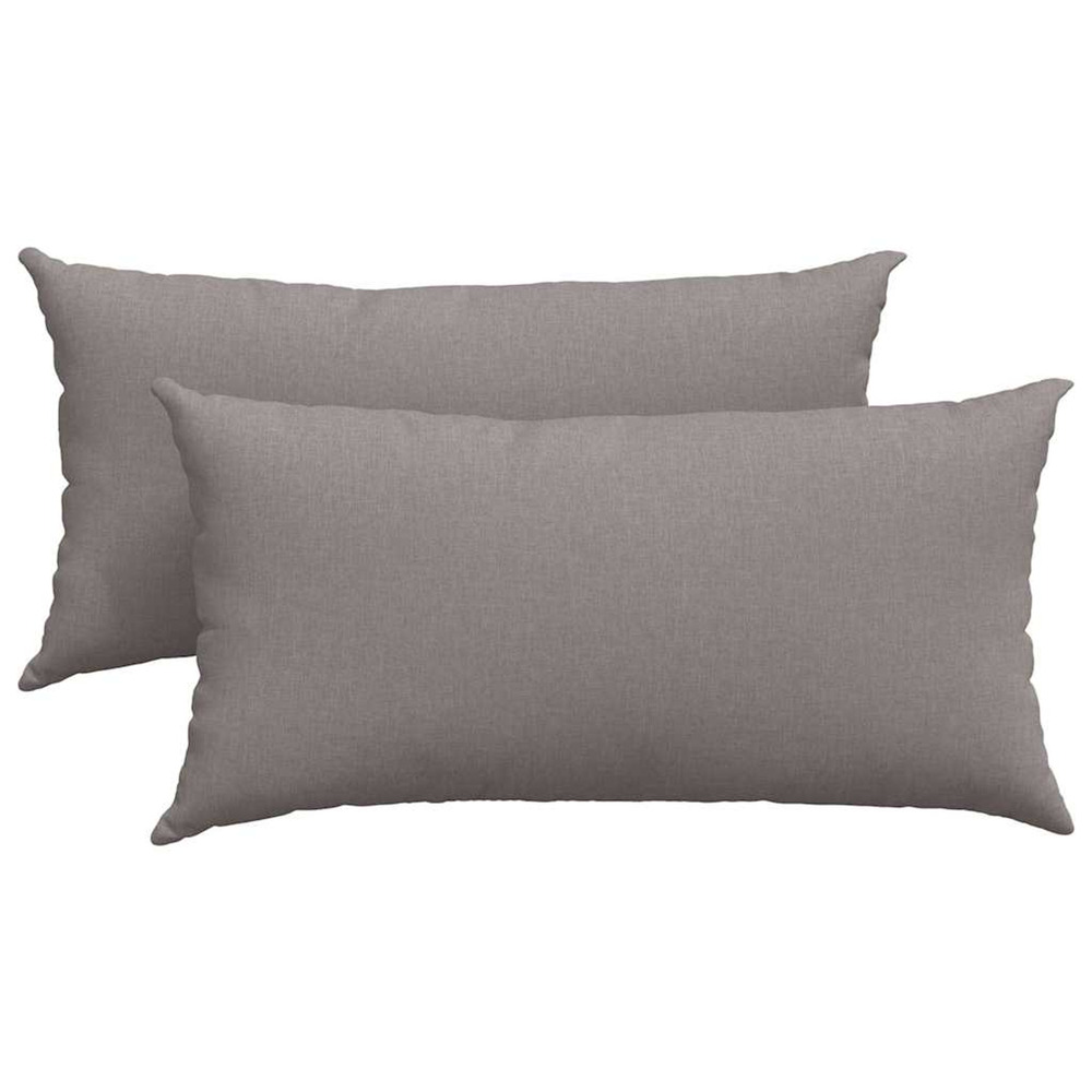 Coussins de canapé 2 pcs taupe 80 x 40 cm tissu