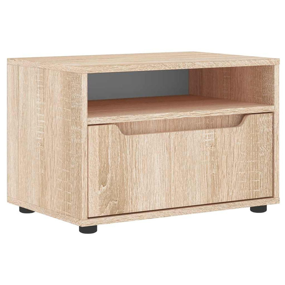 Meuble tv visnes chêne sonoma 60x40x38 cm bois d'ingénierie