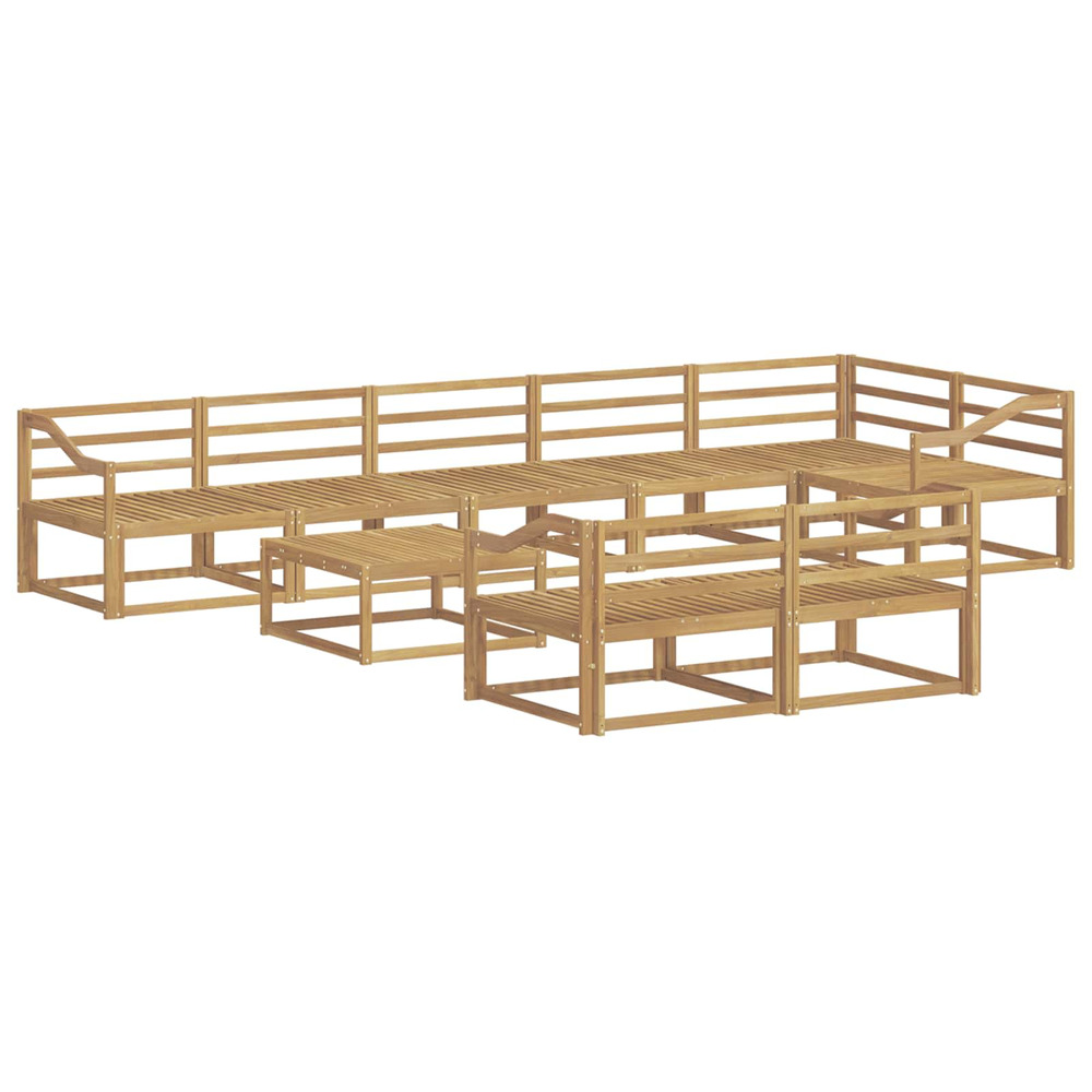 Ensemble de canapés d'extérieur 9 pcs blanc 79 x 79 x 37 cm