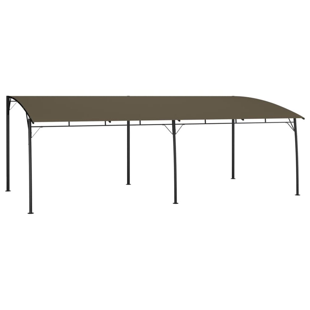 Auvents parasols 6 x 3 x 2,55 m taupe