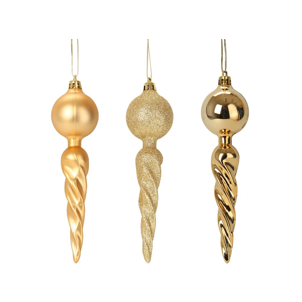 Set de 3 suspensions torsadées de noël