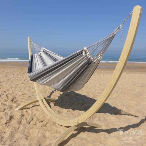 Hamac sur pied maya xl 3 gris