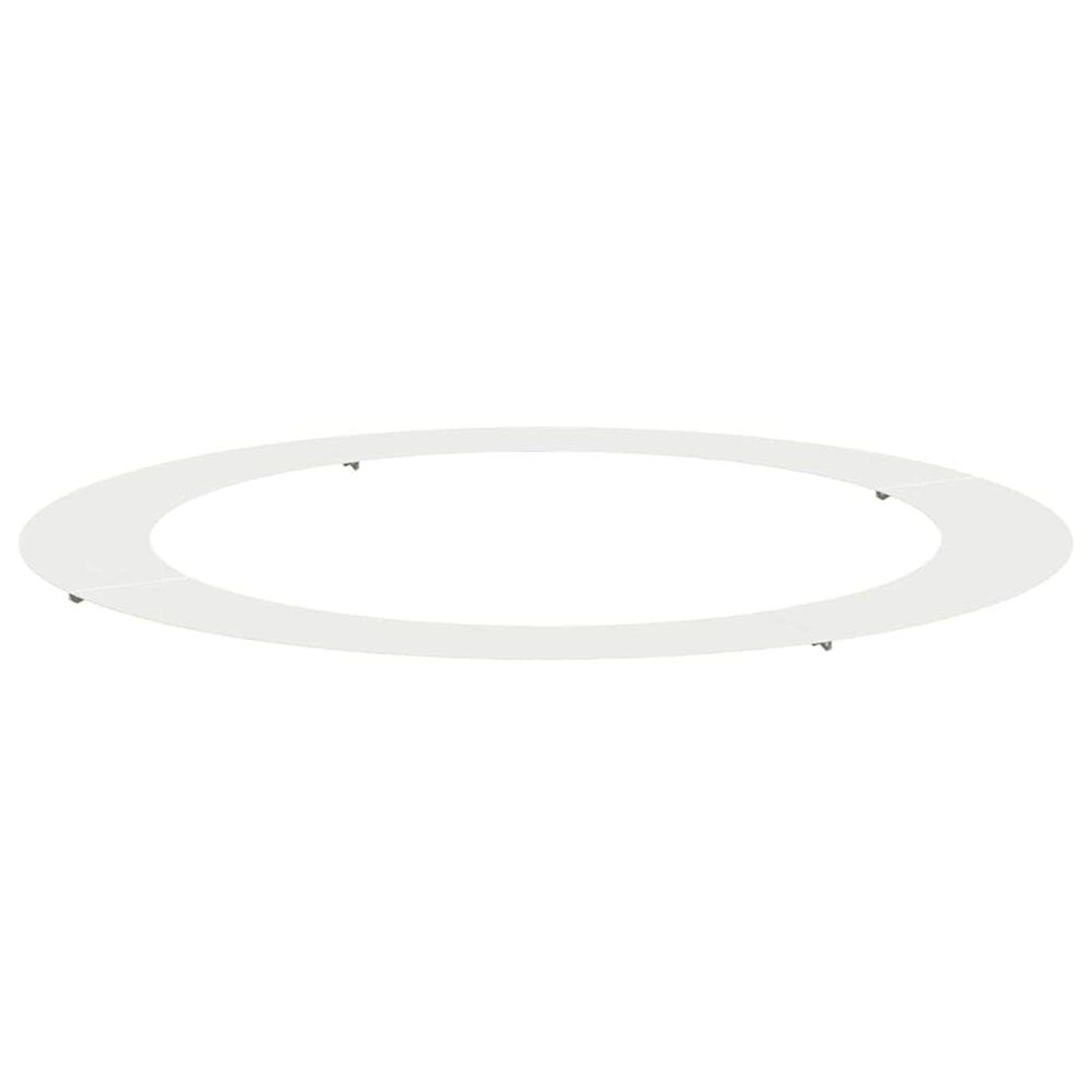 Adapté pour anneau d'arbre plat blanc ø90/120 cm acier