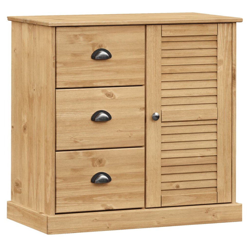 Buffet bahut commode armoire meuble de rangement organisateur cuisine salle de séjour salon avec tiroirs 78 x 40 x 75 cm bois
