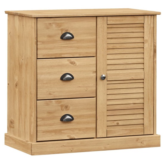 Buffet bahut commode armoire meuble de rangement organisateur cuisine salle de séjour salon avec tiroirs 78 x 40 x 75 cm bois