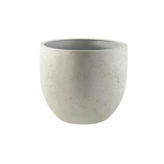 Pot egg blanc antique 65cm