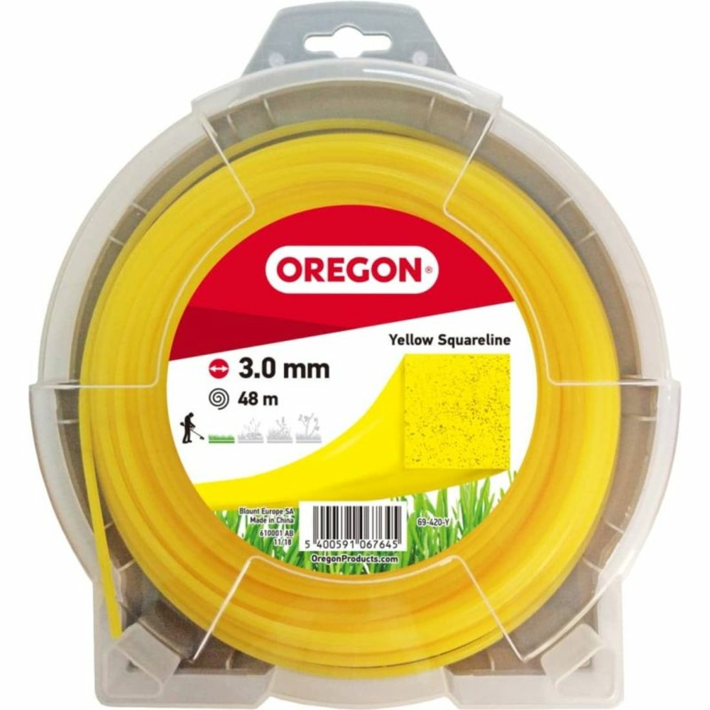 Fil débroussailleuse carré nylon jaune ø3.0mm/48m oregon 69-420-y