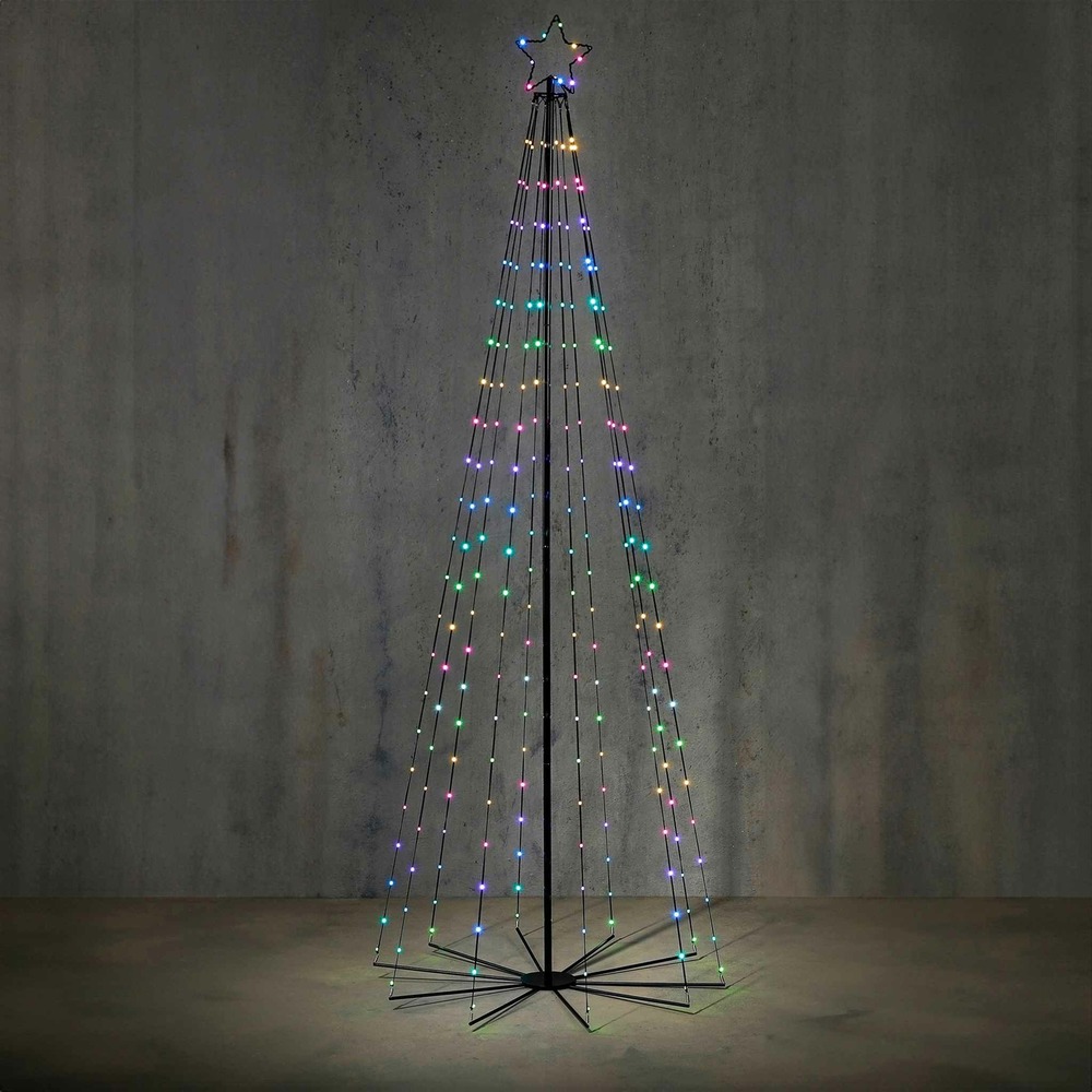 Luca lighting guirlande de noël tree - 75x75x185 cm - fer - noir