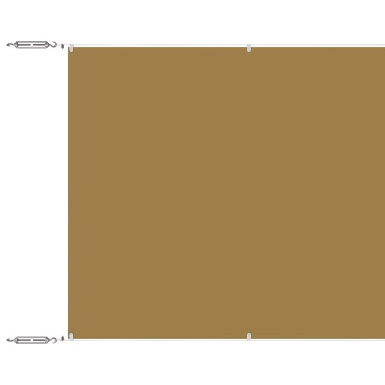Auvent vertical beige 140x1200 cm tissu oxford