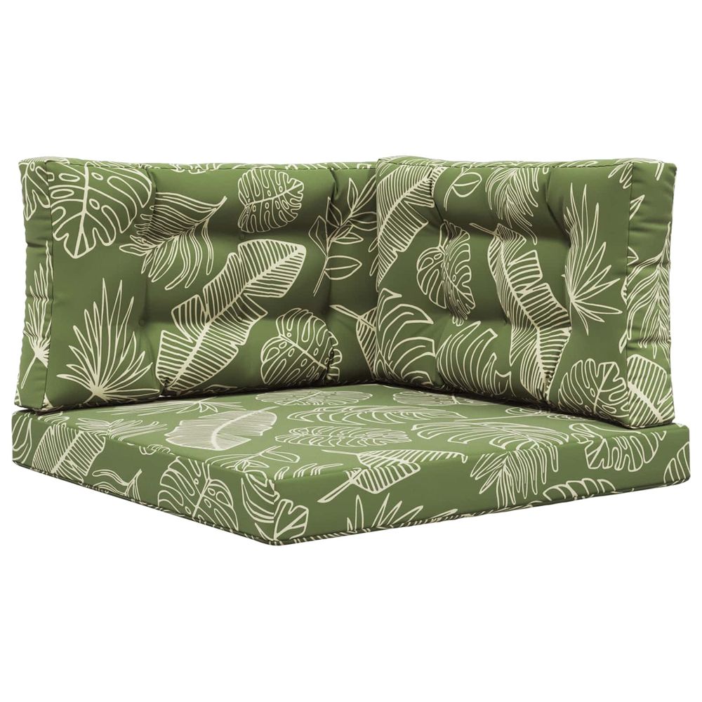 Coussin de canapé d'extérieur polyester modèle feuille