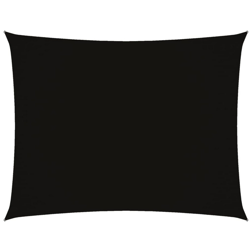 Voile de parasol tissu oxford rectangulaire 2,5x4 m noir