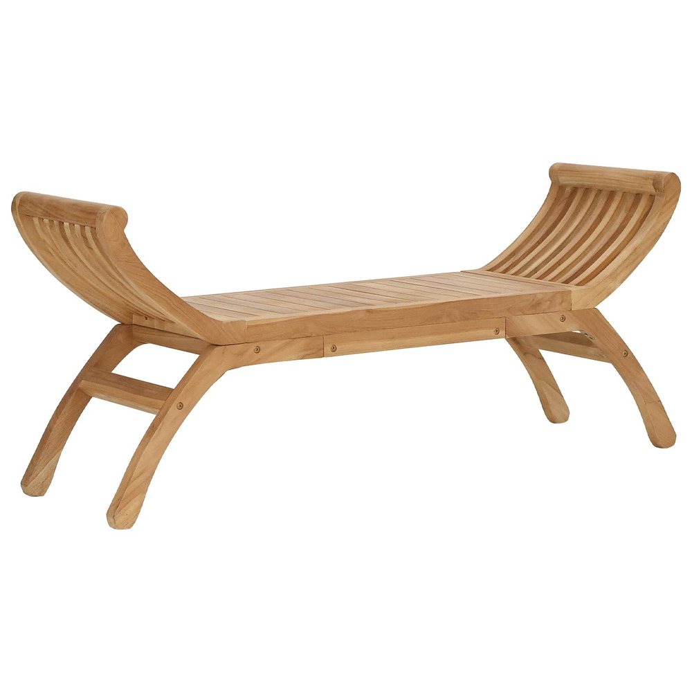 Banc de jardin 2-nombre de places 126 cm bois de teck massif