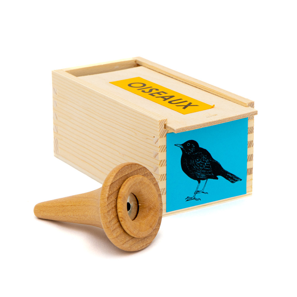 Appeau individuel soufflé merle noir (en coffret bois)