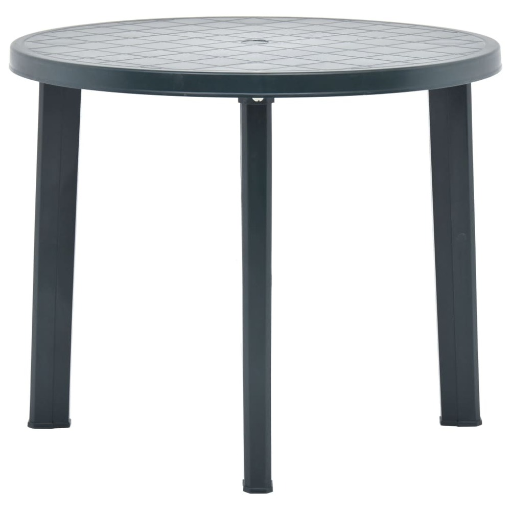 Table de jardin vert 89 cm plastique