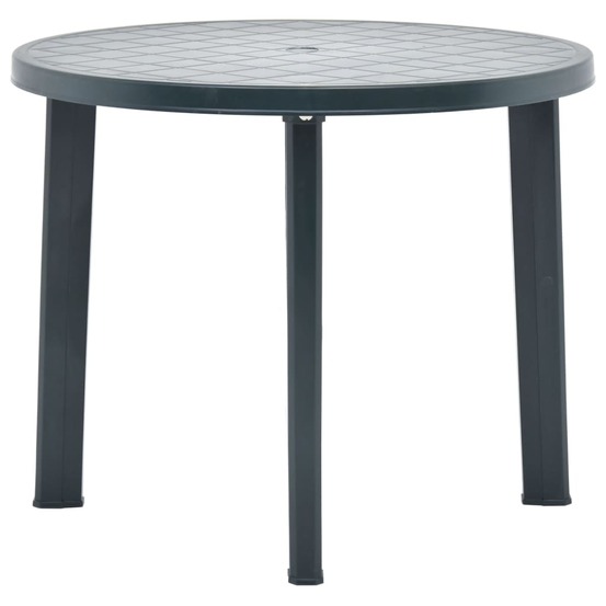 Table de jardin vert 89 cm plastique