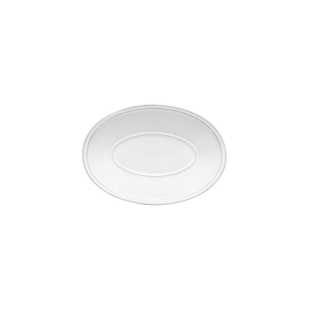 Plat ovale friso blanc 19,7 x 13,6 cm - lot de 2 - costa nova