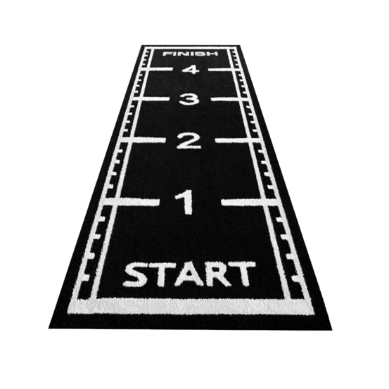 Gazon synthétique pour piste de sprint - 5 x 1,5 mètres - noir - 17 mm