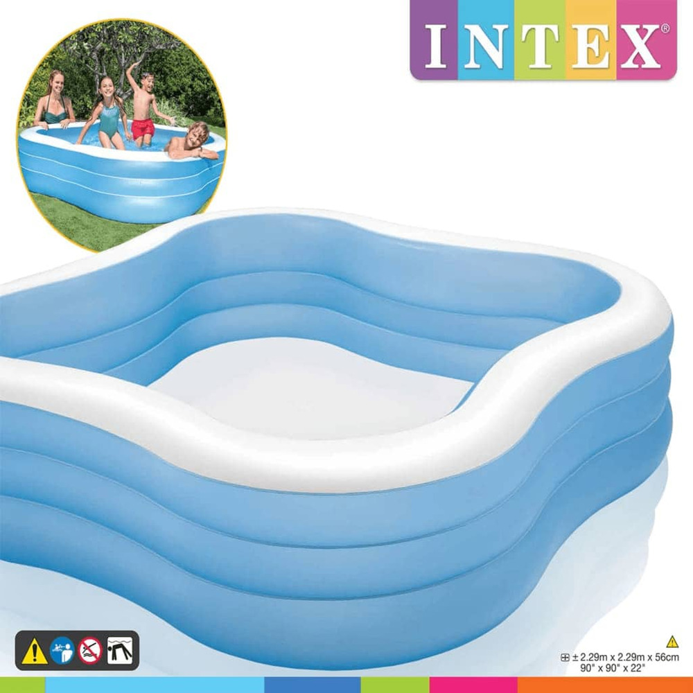 Piscine beach wave 229x229x56 cm 57495np