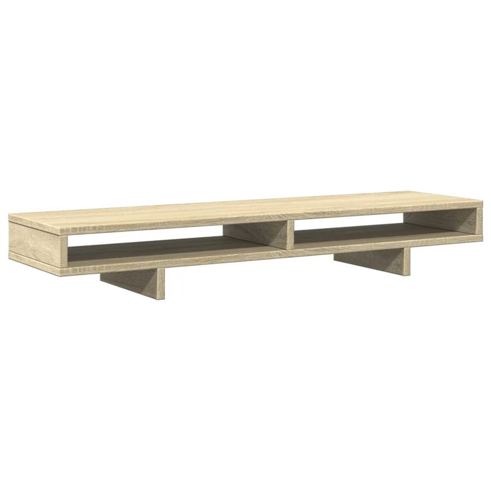 Support de moniteur chêne sonoma 100x27x15 cm bois d'ingénierie