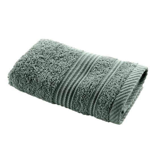 Serviette de toilette invite 30 x 50 cm tendresse vert cèdre