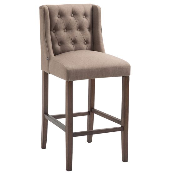 Tabouret de bar cassandra tissu antique foncé