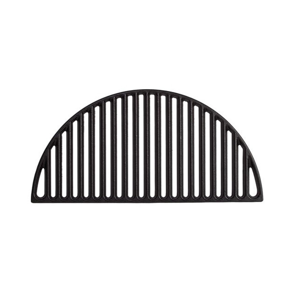 Demi-grille de cuisson en fonte patton pour barbecue kamado - 44 x 22 cm