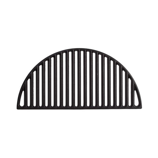 Demi-grille de cuisson en fonte patton pour barbecue kamado - 44 x 22 cm