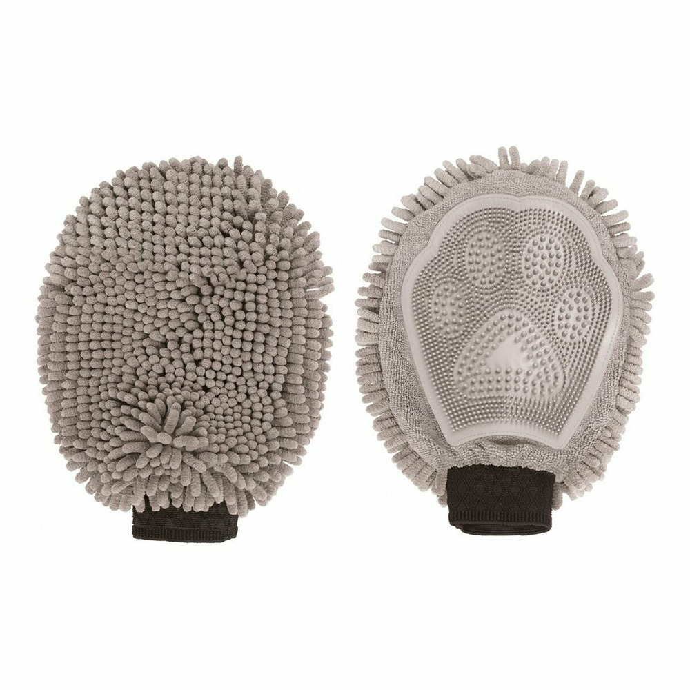 Gant de toilette dog gone smart gris (25 x 18 cm)