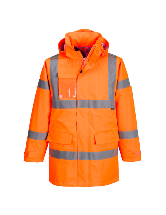 Veste de pluie hi-vis extreme (3l) - taille l - orange - portwest