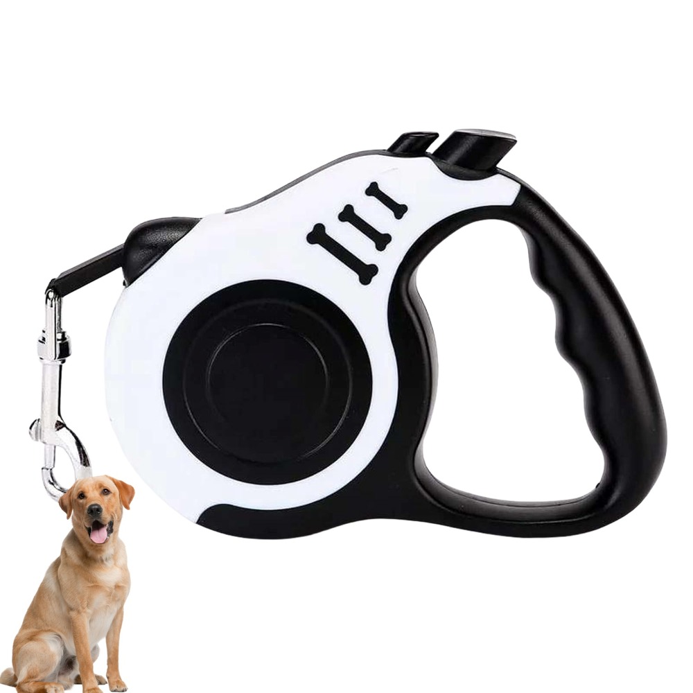 Laisse automatique rétractable pour chien - 3m - nylon durable