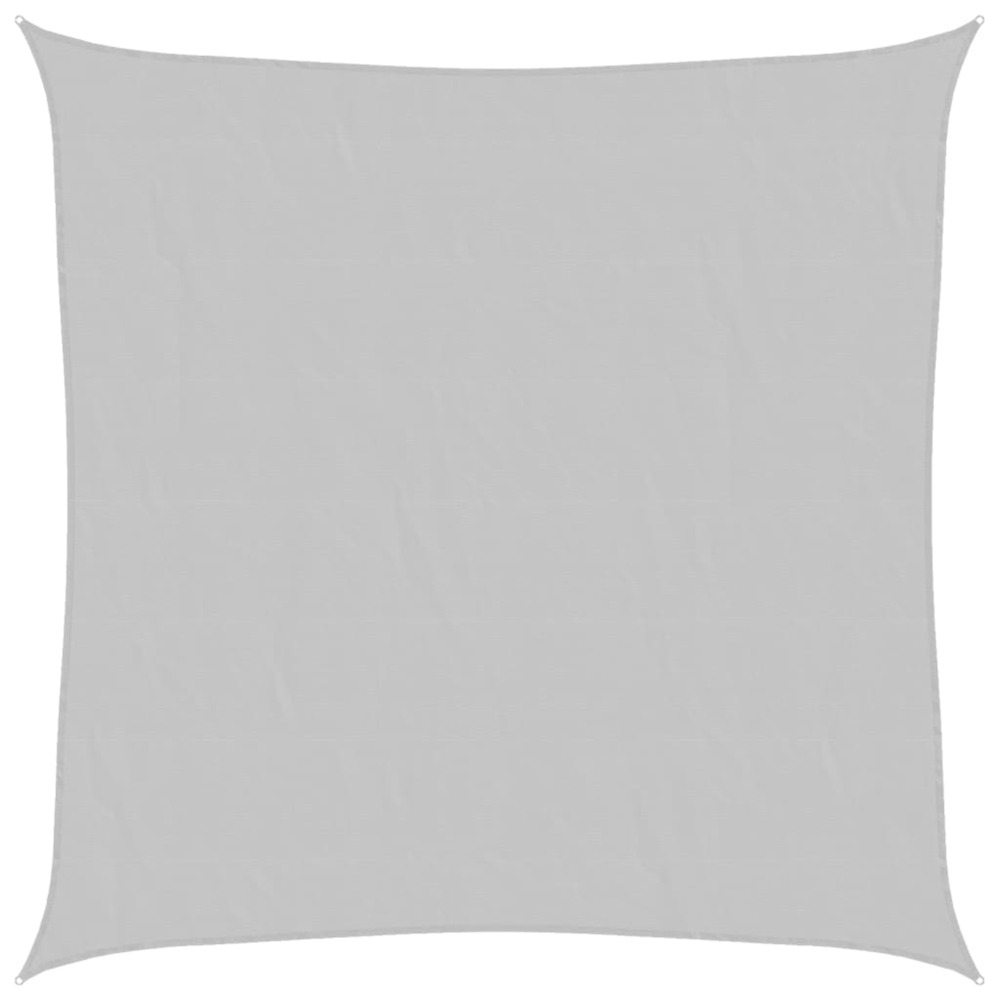 Voile d'ombrage gris clair 3,6x3,6 m 100% polyester oxford