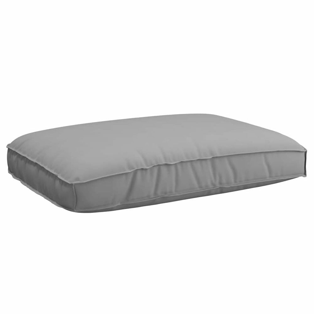 Coussin tissu oxford gris 120 x 80 x 12 cm