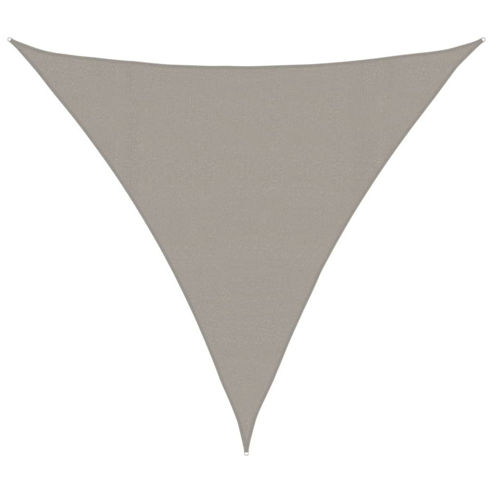 Voile d'ombrage 160 g/m² triangulaire gris clair 4x4x4 m pehd