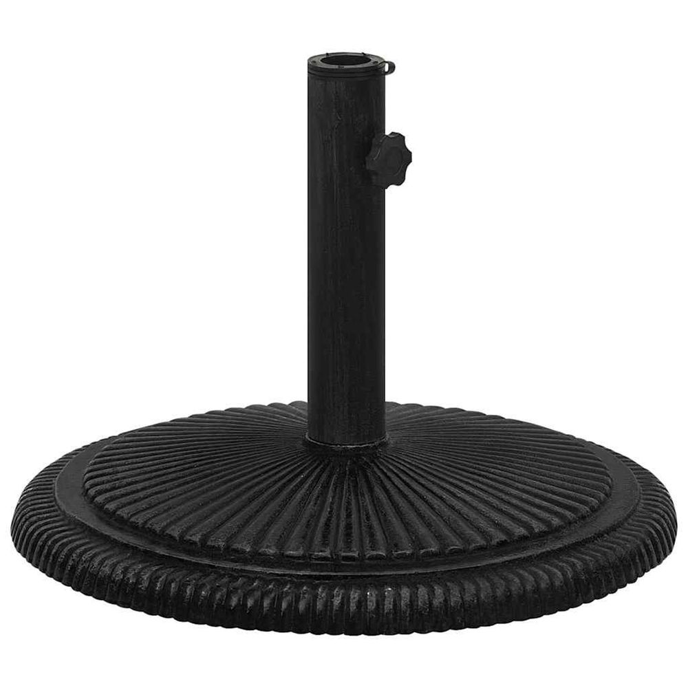 Socle de parasol noir 45x45x30 cm fonte