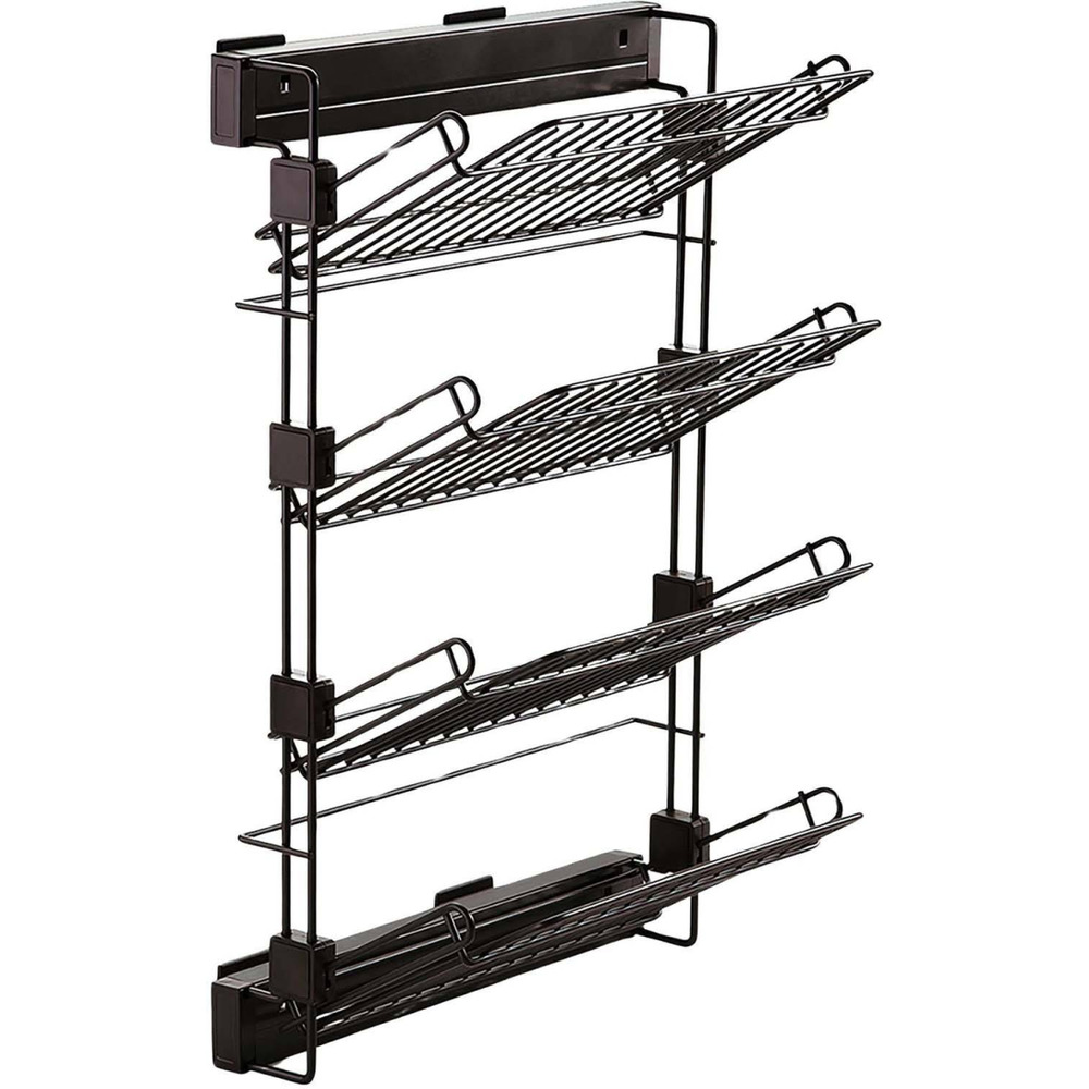 Rangement de chaussures latéral extractible moka montage côté gauche