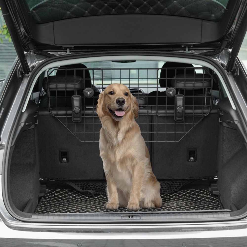 Grille séparation coffre chien universelle métal auto 90-120cm noir - comfortxl pet living